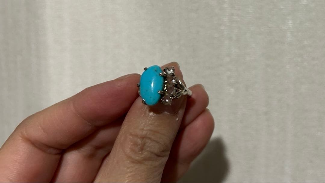 商*子様 agete ターコイズ ホワイトトパーズ　リング　11号