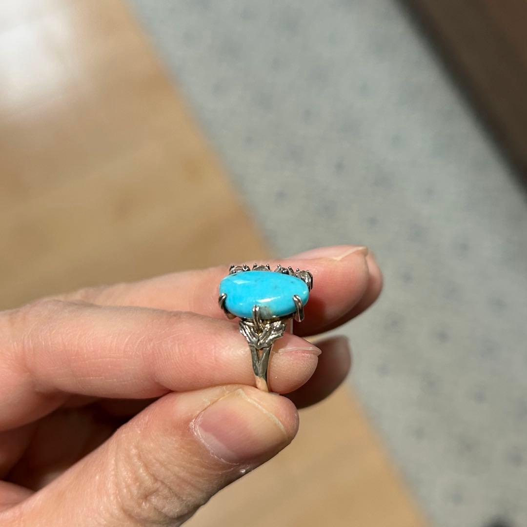 商*子様 agete ターコイズ ホワイトトパーズ　リング　11号