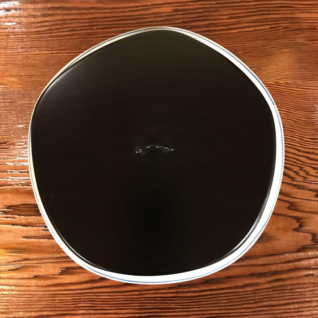 茶道具　染付桜川水指　西村徳泉作