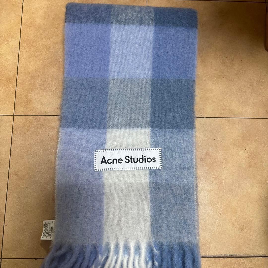 Acne Studios モヘアチェックスカーフ