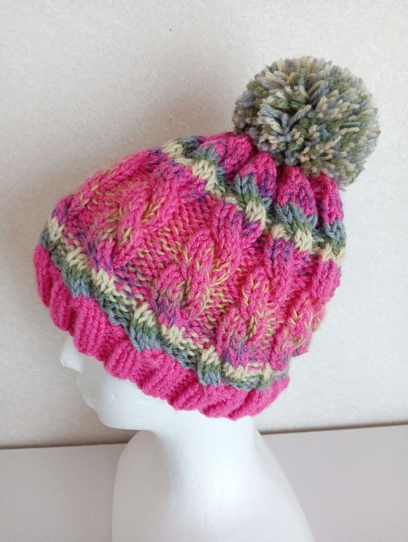 【常盤ひろみ】 手編み帽子　　手編み　帽子　5点セット　Sサイズ