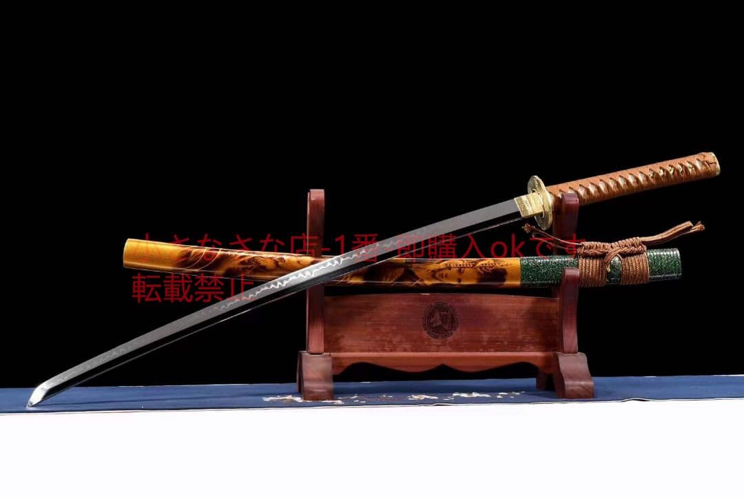 T10焼刃超鏡面銅装侍刀『顔如玉』 古兵器 武具 刀装具 日本刀 模造刀 居合刀