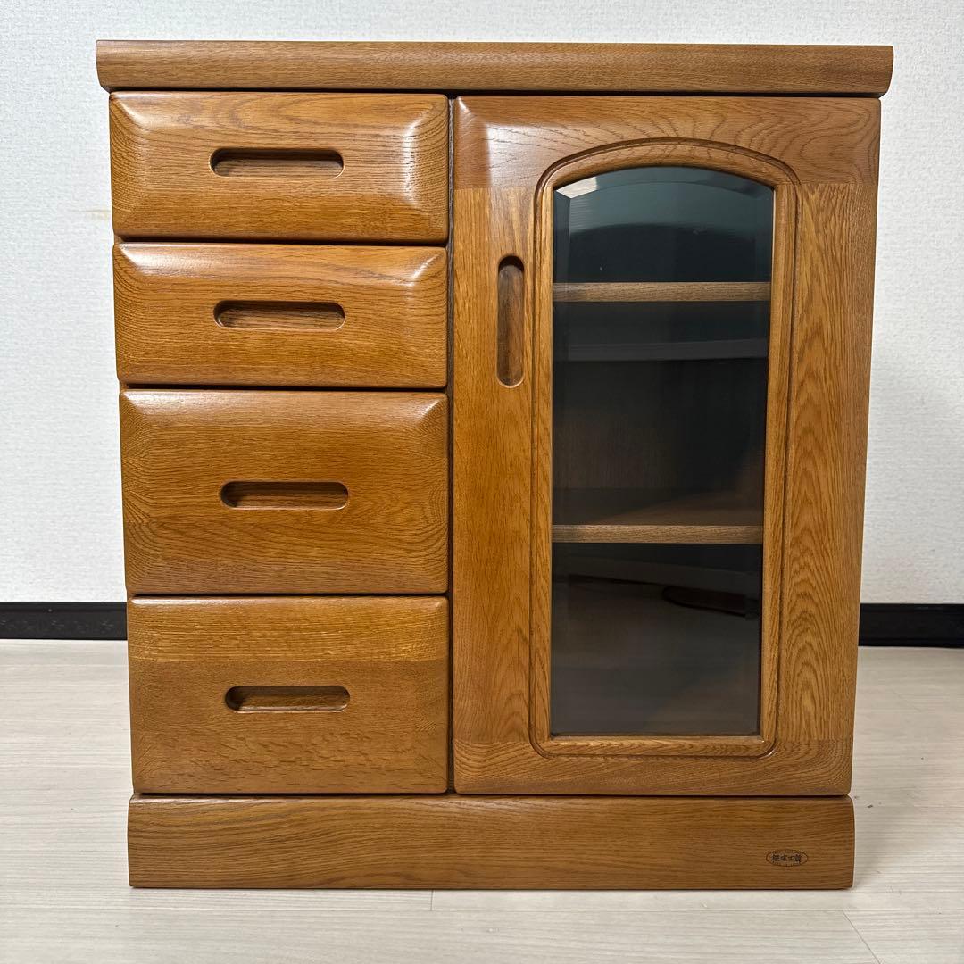 【展示品】浜本工芸 キャビネット リビングボード サイドボード 木製 ※i4※