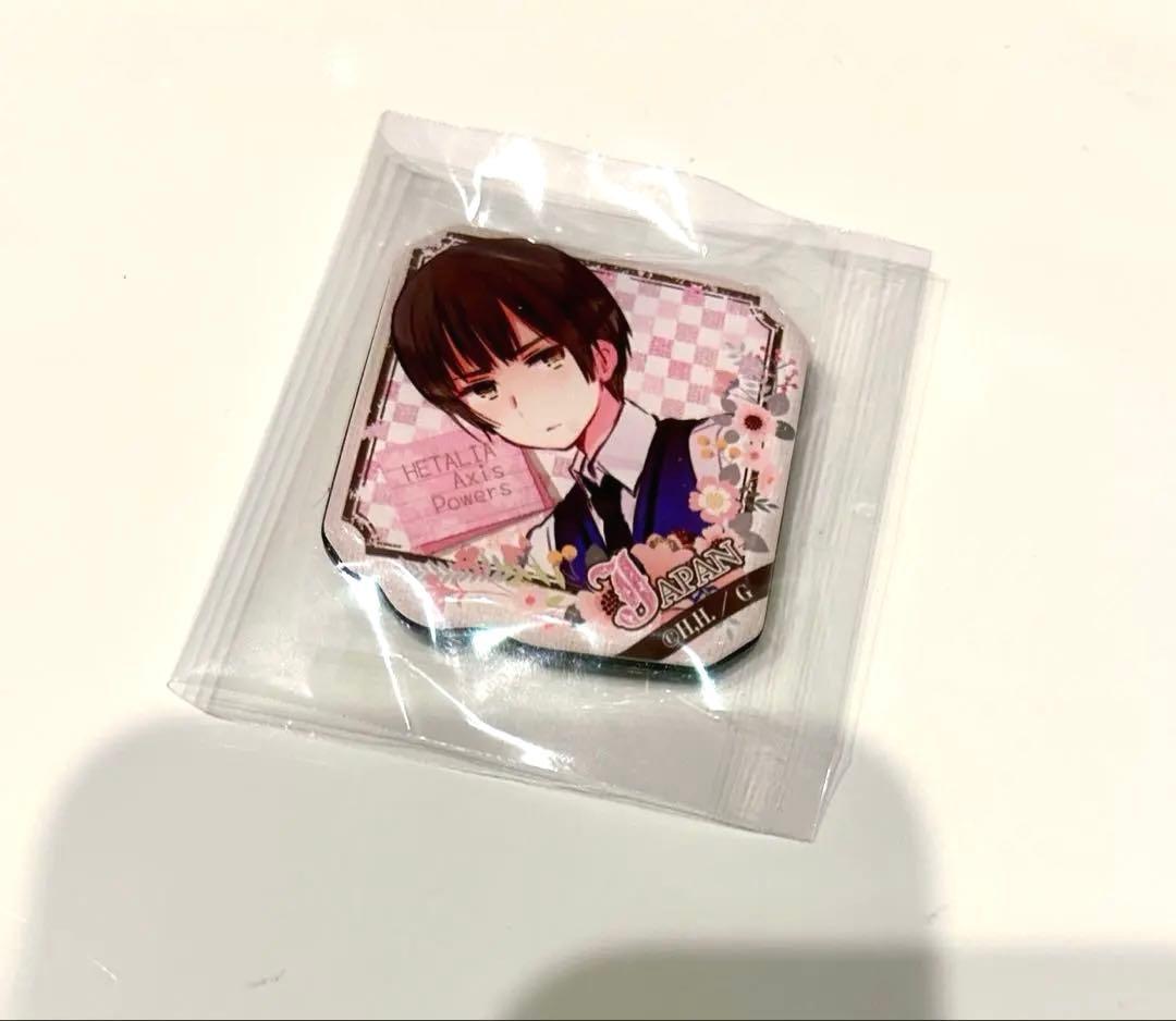 ヘタリア　日本　ぷくっとバッジ　学生風　未使用