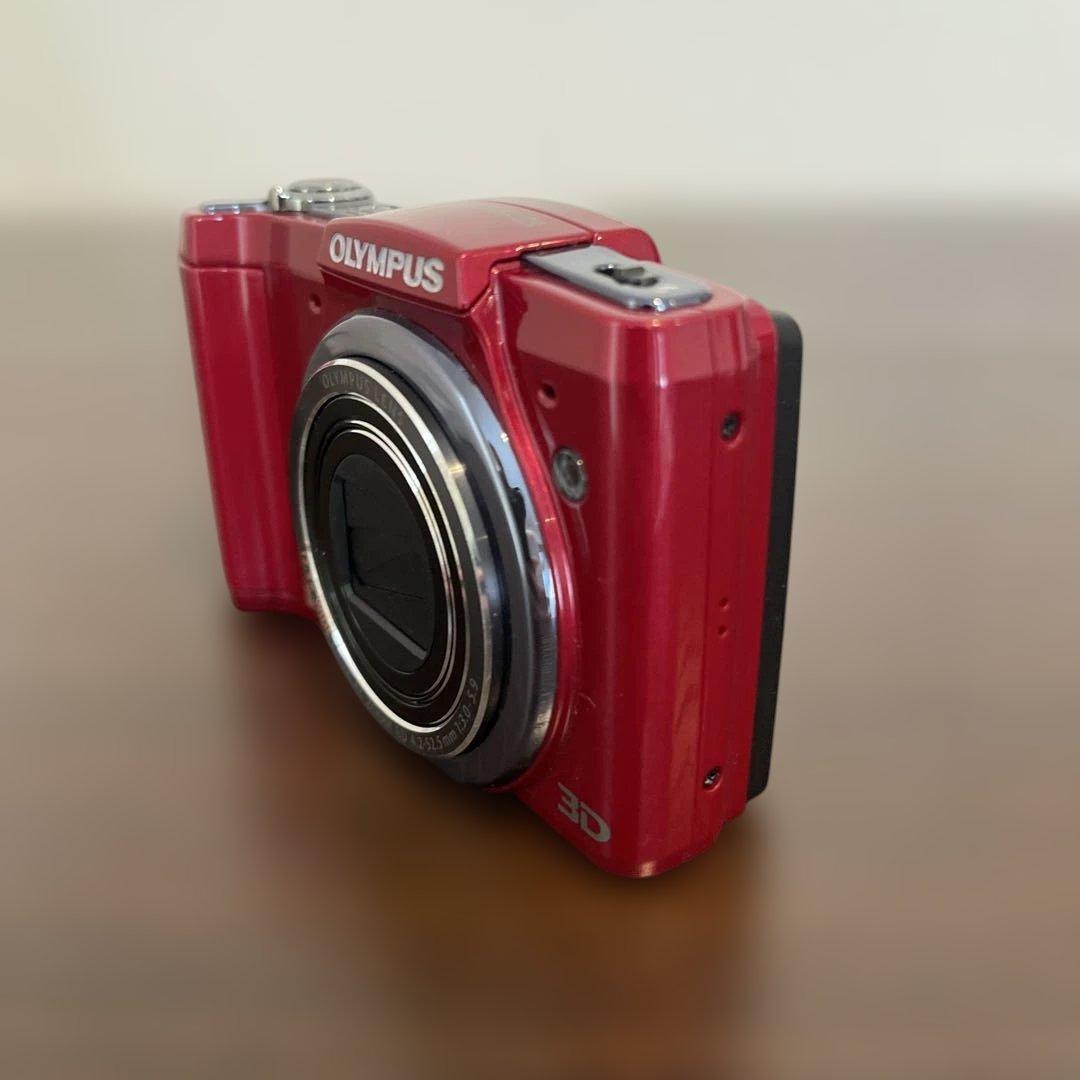 4989 OLYMPUS SZ-20 レッド デジカメ