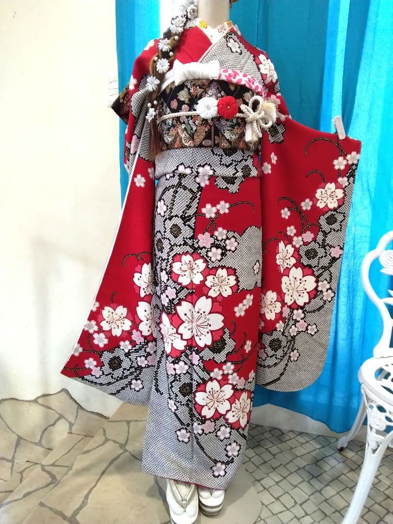 【専用です‼️】振袖フルセット、正絹絞り振袖、成人式、ガード加工