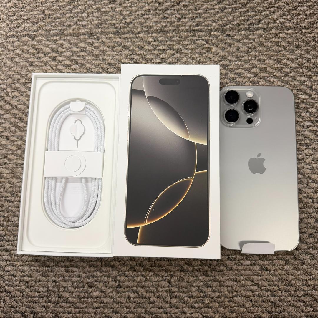 香港版 iphone 16 PRO MAX 512GB ナチュラルTi 超美品