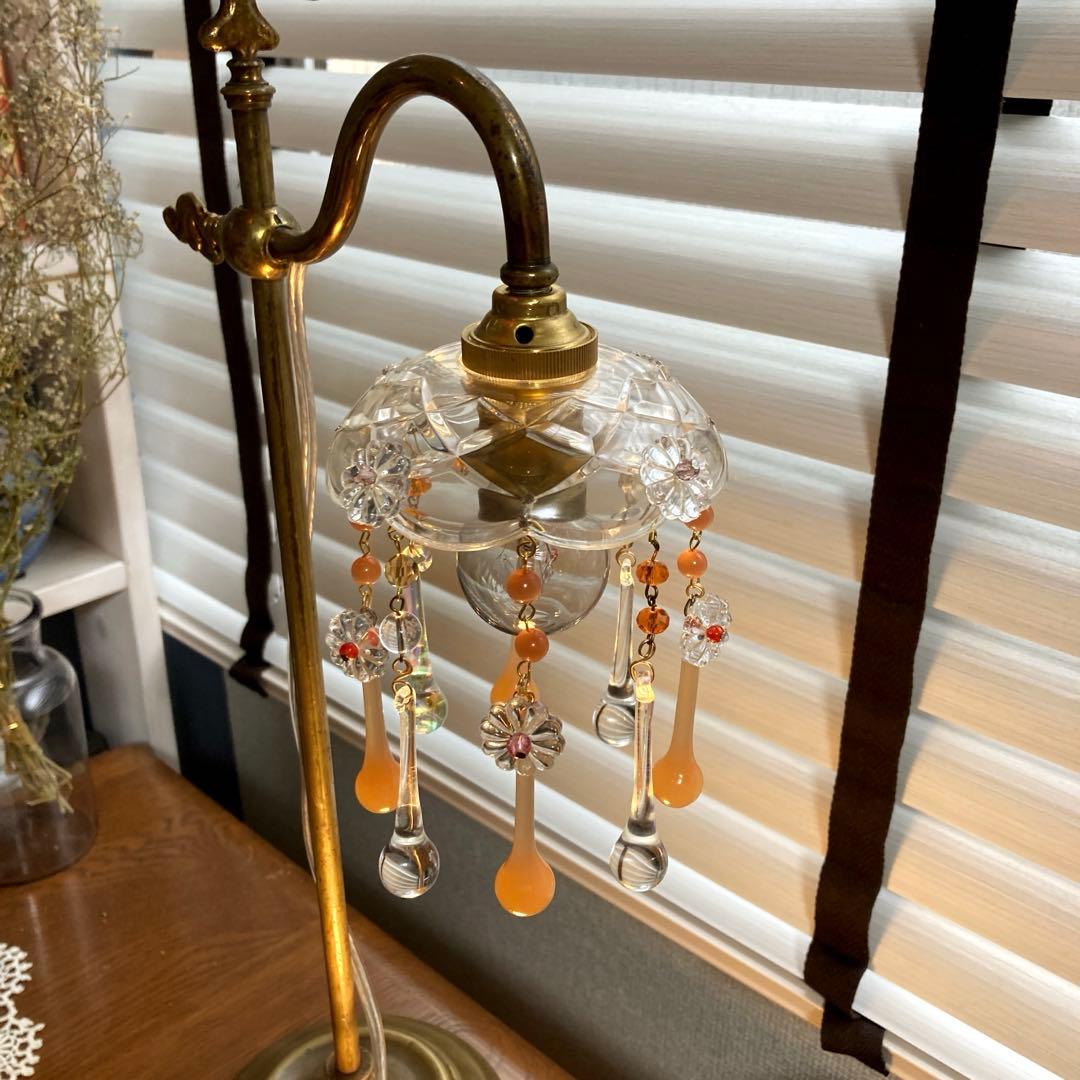 （専用）ミニシャンデリア　1920年　（オレンジドロップ）　オパリン　フランス