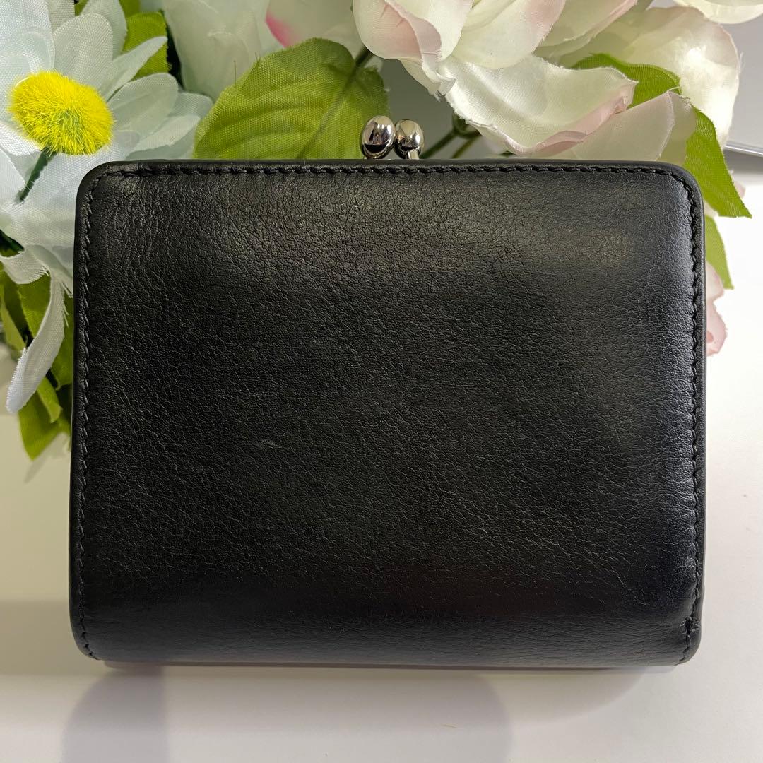 【廃盤】ヴィヴィアンウエストウッド ビッグオーブ がま口 2つ折り財布 ブラック