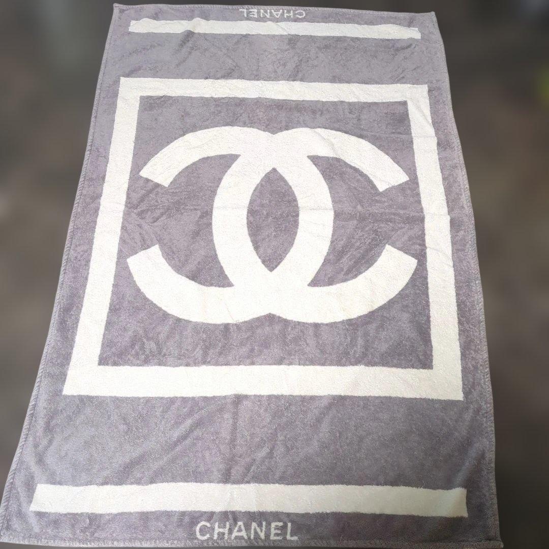 CHANEL♡大判ビーチタオル 150×100cm位♡