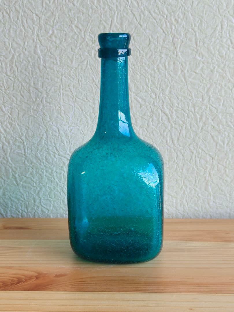 倉敷ガラス　小谷真三　吹きガラス　飾り瓶　花瓶　花入