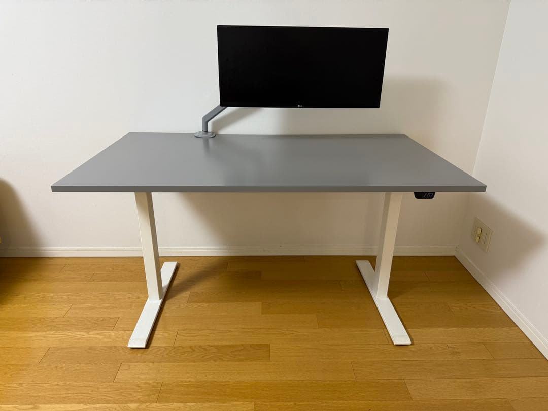 IKEA RODULF ロドゥルフ デスク 電動昇降式 グレー