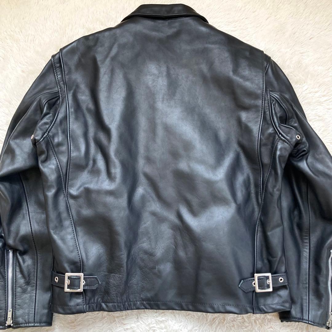 ✨特大サイズ44✨美品ショットSchott シングルライダース 米国製 ライナー