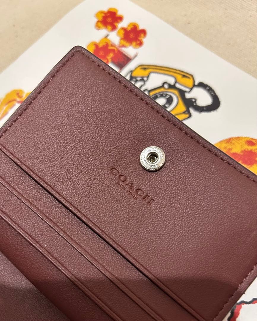 新品　COACH ピンク 二つ折り財布　福袋 2026