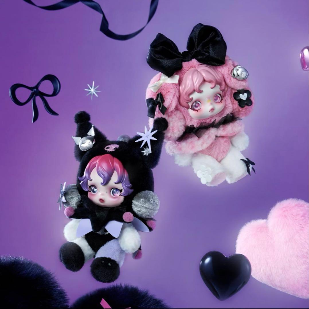 新品SKULLPANDA xMy Melody x KUROMIぬいぐるみ