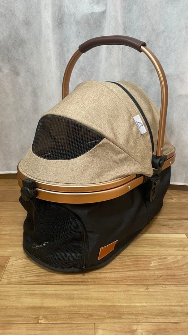 【美品】SKISOPGO 3wayペットカート 純正レインカバー付き！20kg