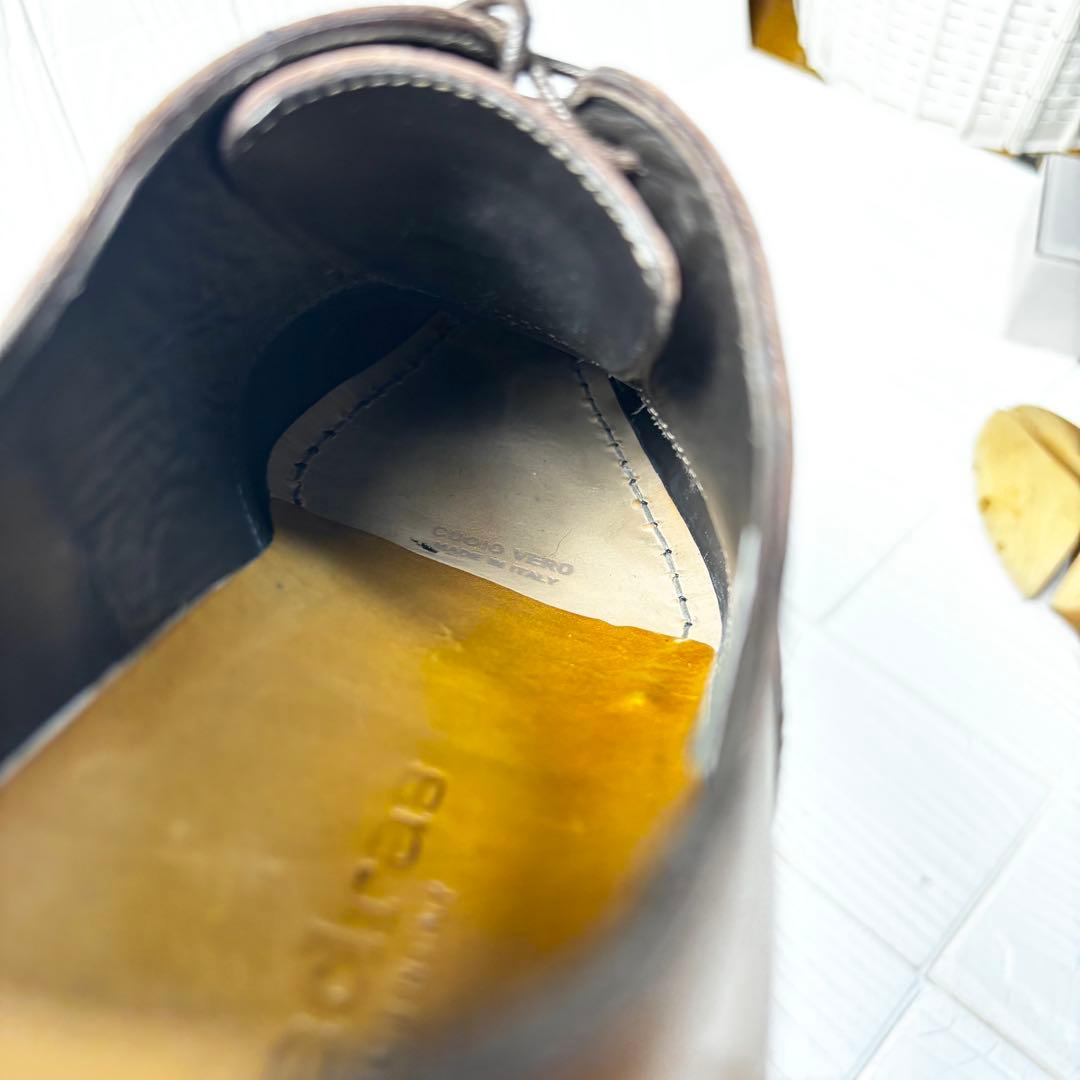 美品　マドラス カンジャーノ イタリア製革靴40ストレートチップ