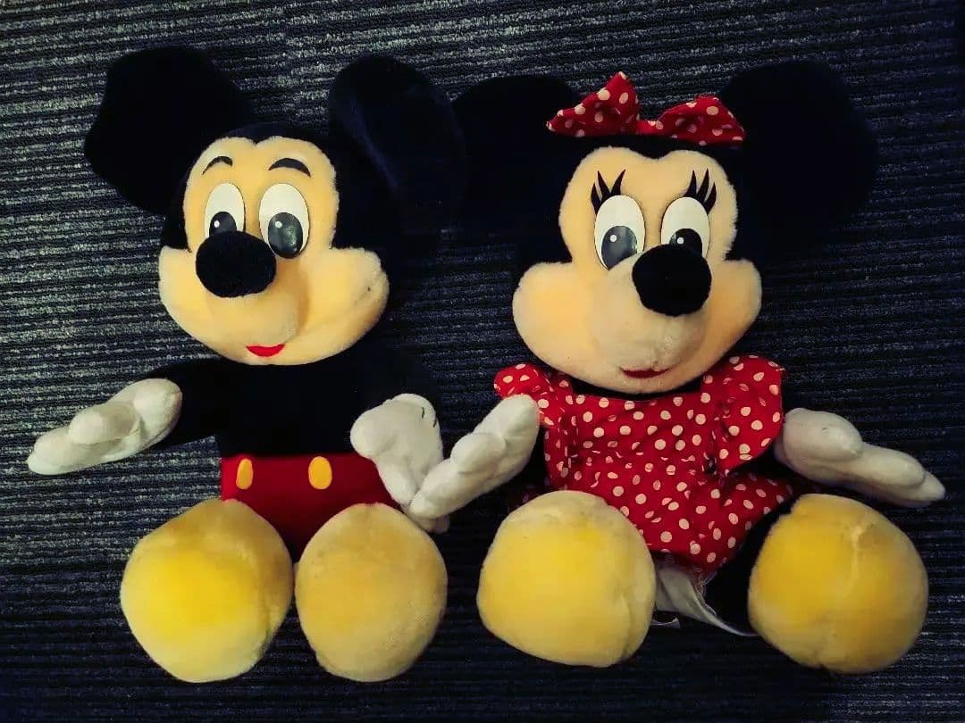 ぬいぐるみ Mickey Minnie Retro Stuffed Toy