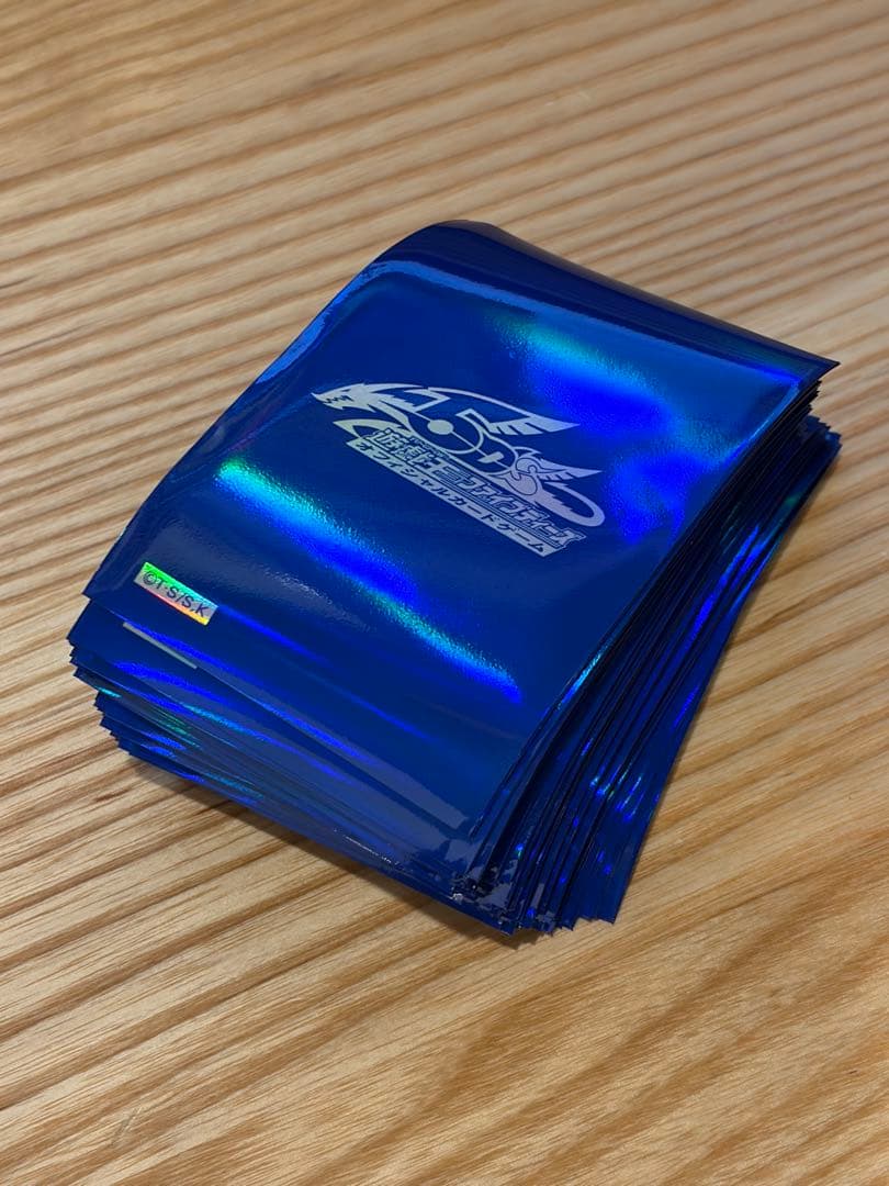 遊戯王　初期　スリーブ　公式　5d's ブルー　青　100枚　未使用