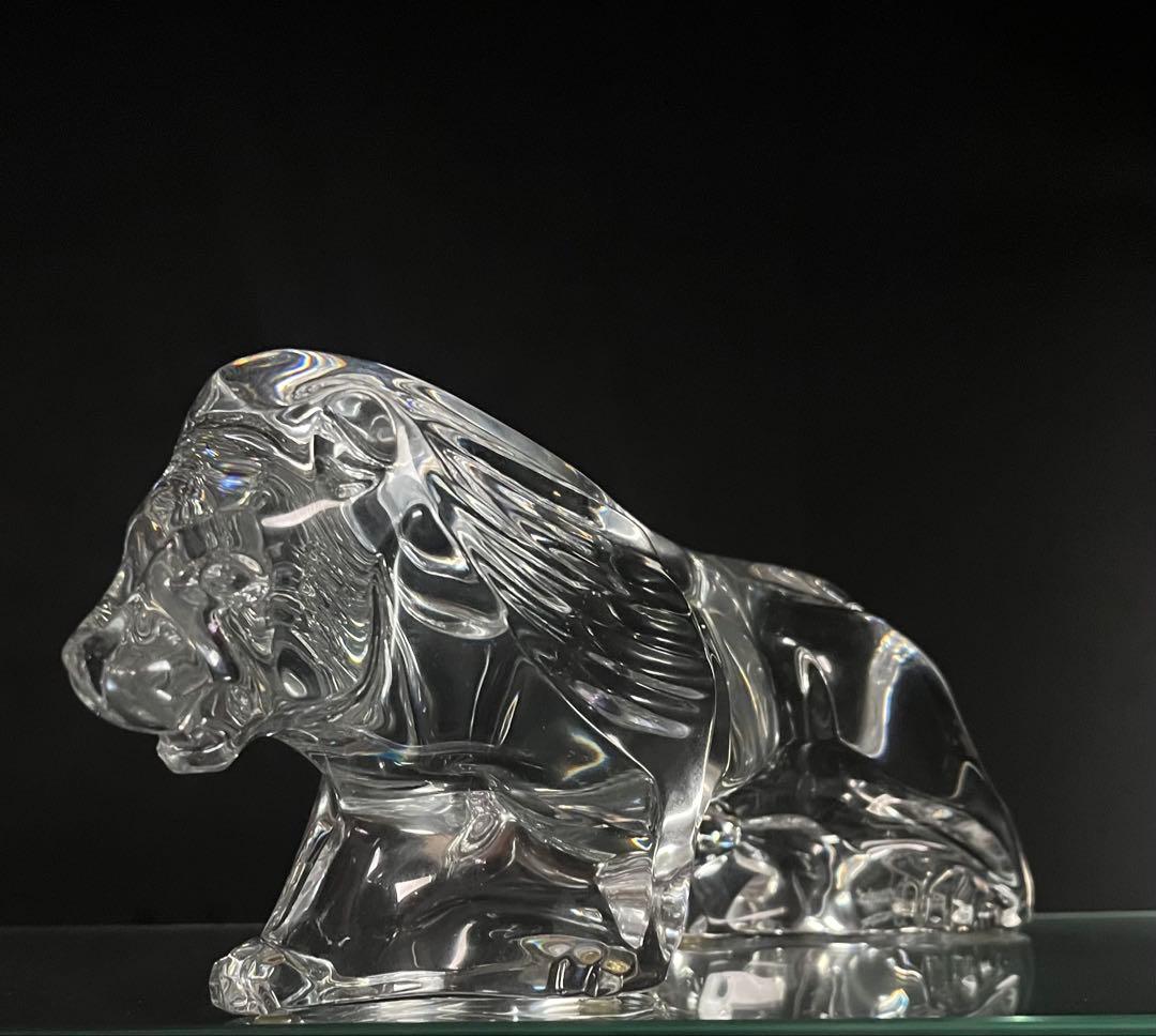 BACCARATバカラ /※2.1kg 27cm 大型 オブジェ　　ライオン