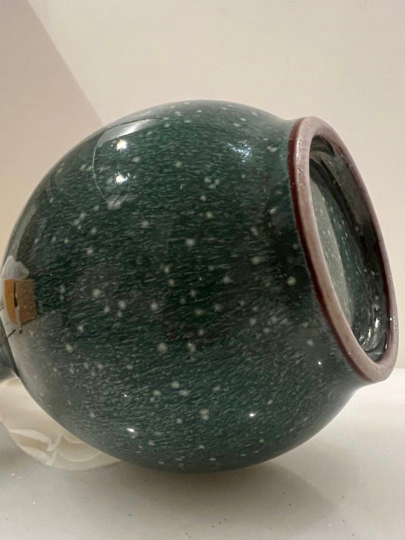 中国明清朝 の鈞窯瓶　中国骨董　古美術　唐物　中国美術品　青磁 ★ 江戸骨董