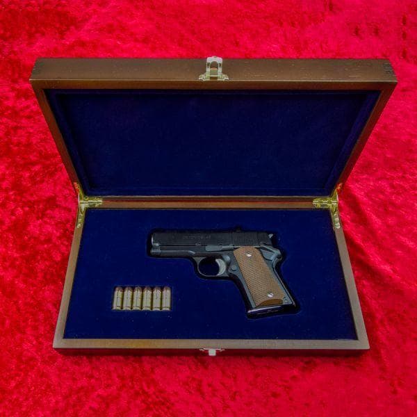 デトニクス45 (コンバットマスター) 専用 木製高級化粧箱　※希少なワンオフ品