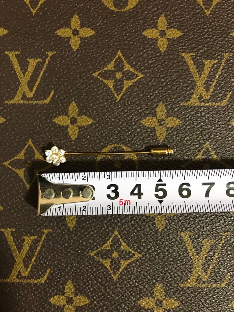 人気商品、k18、フラワーブローチピン