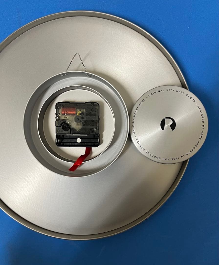 Arne Jacobsen アルネヤコブセン 壁時計 29cm【ジャンク品】