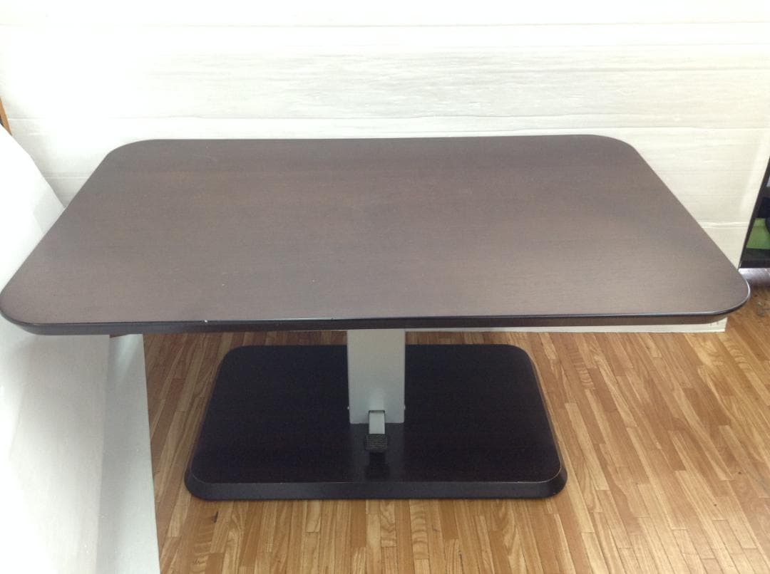 ニトリ 昇降式テーブル ダンパーコラボ 120DT DBR 清掃済み