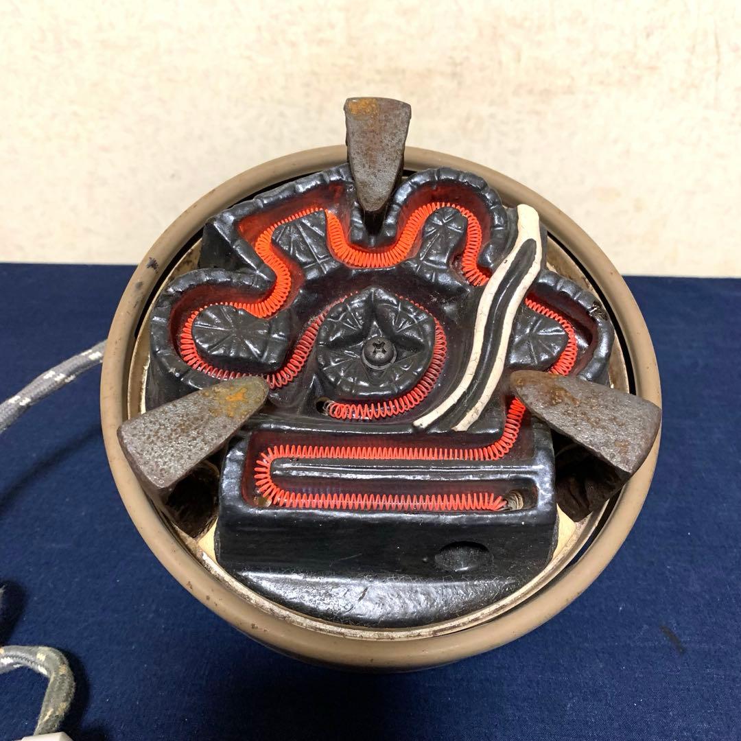 風炉 茶釜 電熱器 唐銅朝鮮風炉釜 野々田製電熱器 敷板 茶道具 お点前道具