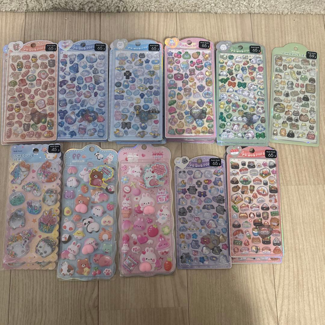 ボンボンドロップシール ぷっくりシール