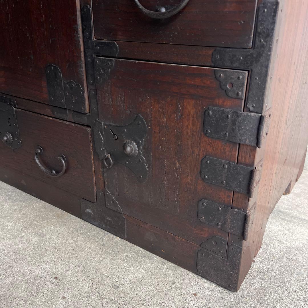 小箪笥 和製アンティーク 箪笥 時代箪笥 小物収納 引き出し 帳場箪笥　骨董