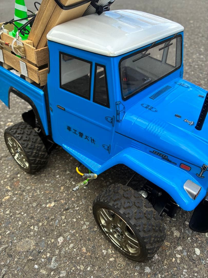 タミヤ GF-01 モーター付 18T ランドクルーザー 40 ボディ付