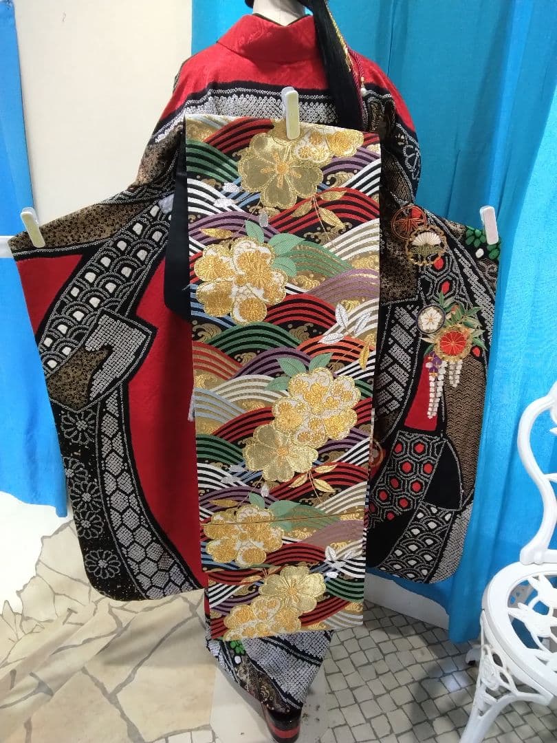 【専用】振袖正絹絞り、成人式、襦袢