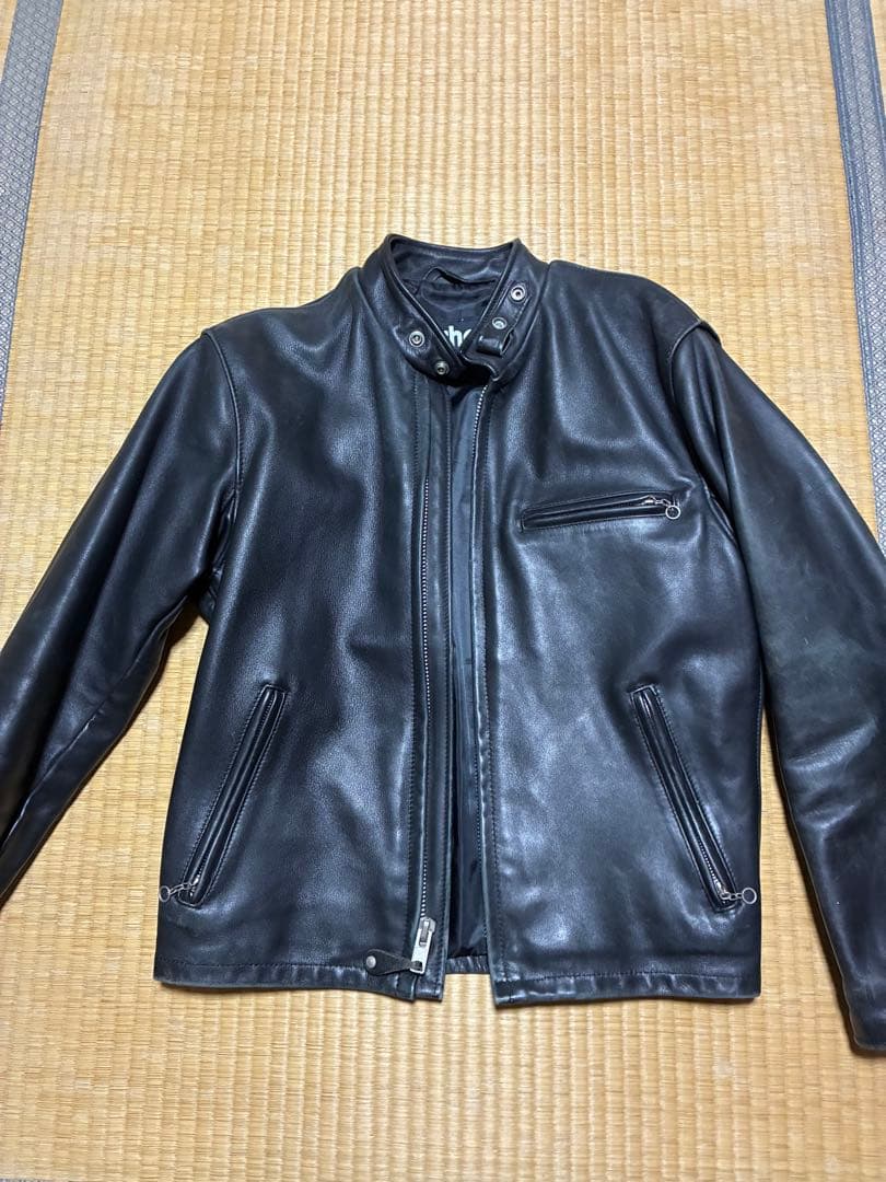 Schott シングルライダースジャケット 40