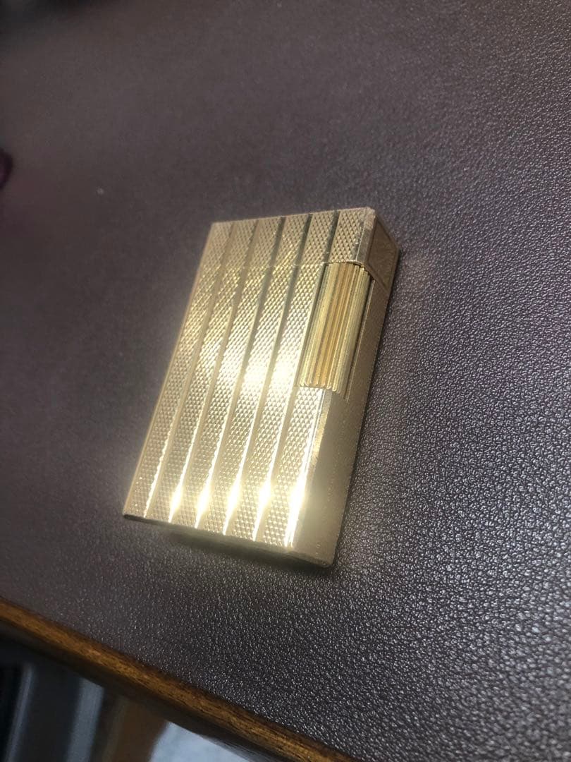 Dupont デュポンライター(ゴールド)ガス注入アダプター付き