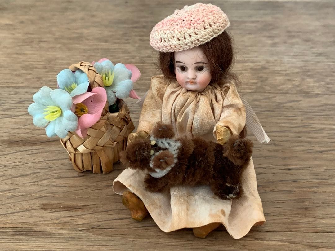 セット 希少 フレンチミニョネット フランスアンティーク ビスクドール