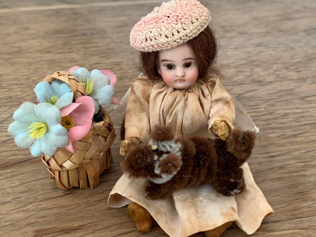 セット 希少 フレンチミニョネット フランスアンティーク ビスクドール