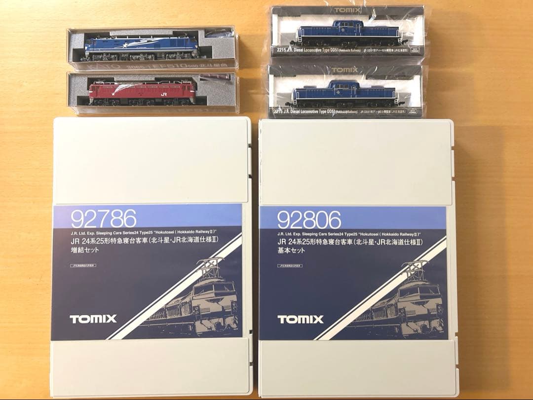 TOMIX 寝台特急「北斗星・JR北海道仕様Ⅱ」牽引車4両セット