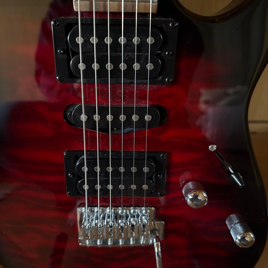 Ibanez gio GRX70QA エレキギター レッド/ブラック