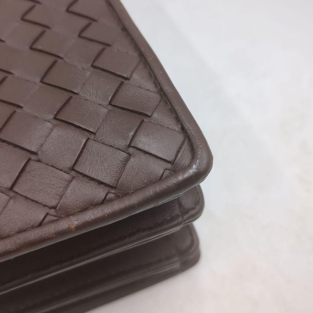 極美品✨️　ボッテガヴェネタ イントレチャート ビジネスバッグ　ブラウン　自立