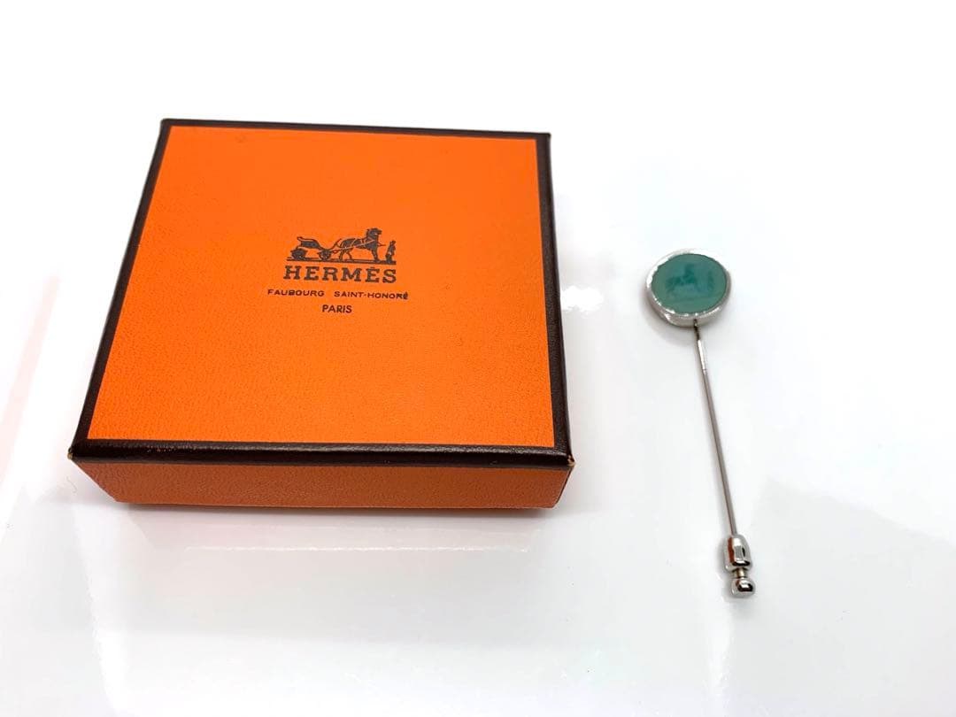 エルメス　コロゾ　ピンブローチ　美品