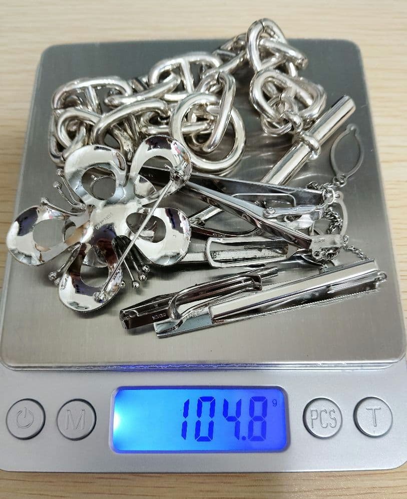 銀高騰 ジャンクsilver925,950,シルバーまとめ約104g・ 銀素材