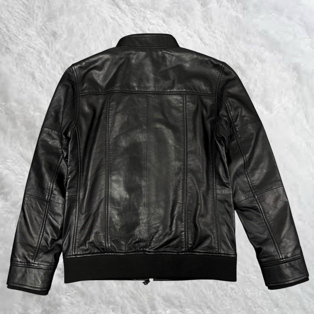 k-sumidagawaAKM シープレザー パディングブルゾン M