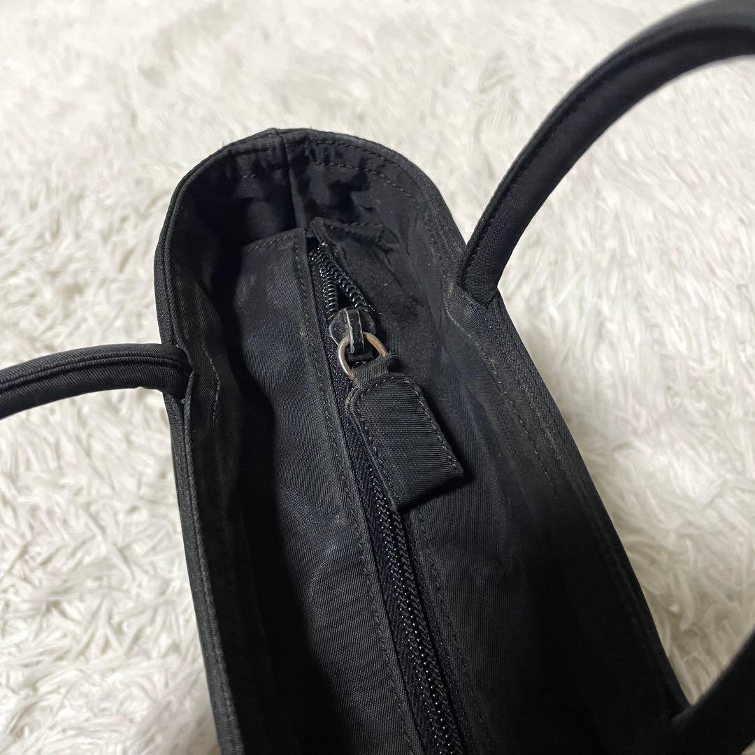 【美品】PRADA プラダ　ミニ　ハンドバッグ　トート　ナイロン　ブラック　黒