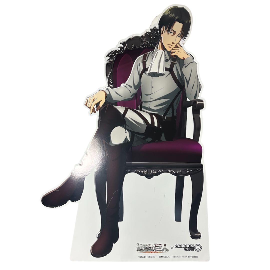 進撃の巨人　キャラウム　コラボカフェ　受注生産　等身大パネル　リヴァイ