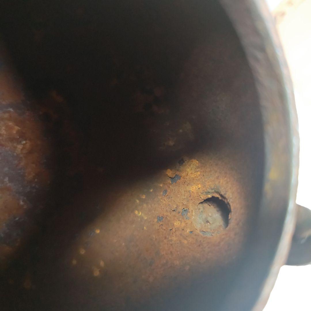 ウ311 鉄瓶『釜師　角谷莎村』『万代屋鉄瓶　共箱』茶道具　急須