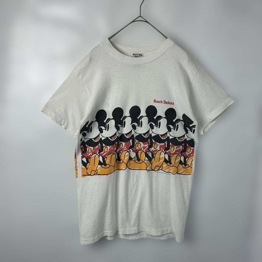 ミッキーマウス Tシャツ アメリカ製USA製　90sホワイト　ジャクソンマティス