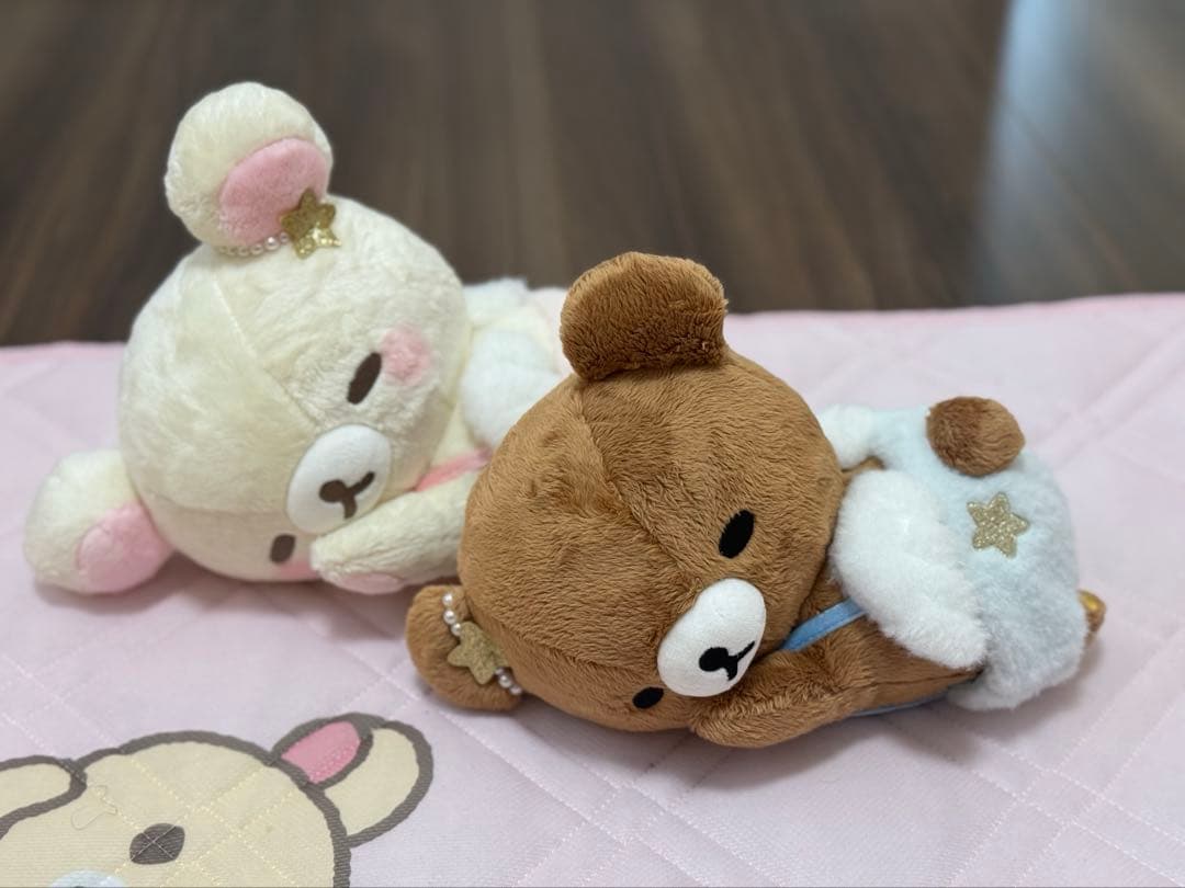 コリラックマ　チャイロイコグマ　すやすや天使の寝顔ぬいぐるみ