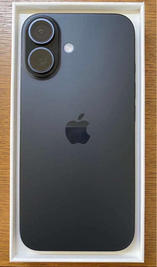 Apple iPhone16 ブラック 128GB(説明書、simピンなし)